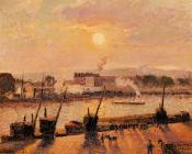 卡米耶 毕沙罗 : Sunset, Rouen